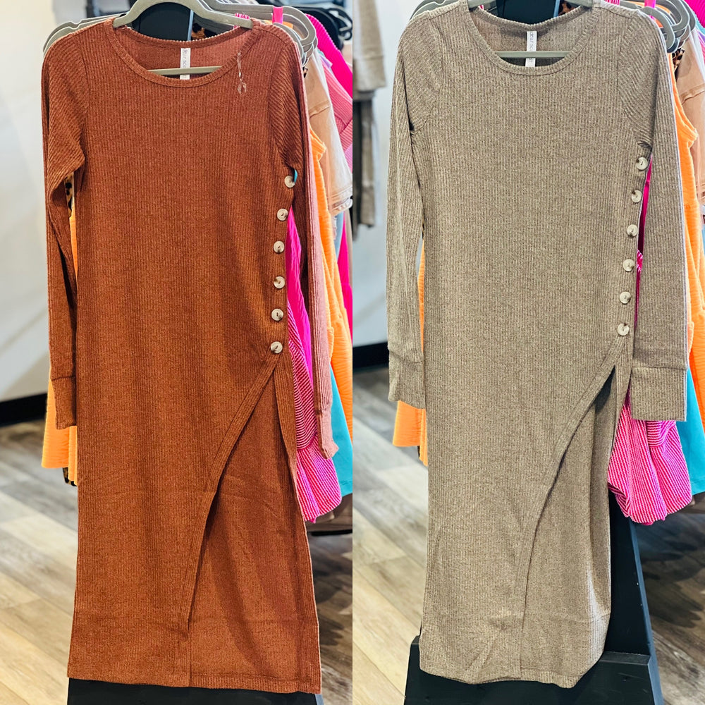 Solid Tunic with Buttons