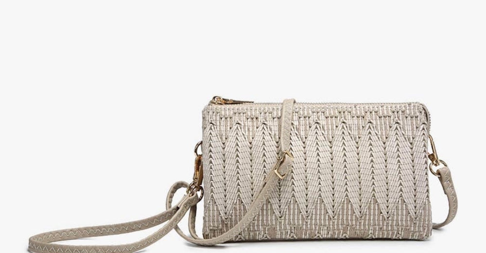 Woven Herringbone Crossbody/Wristlet