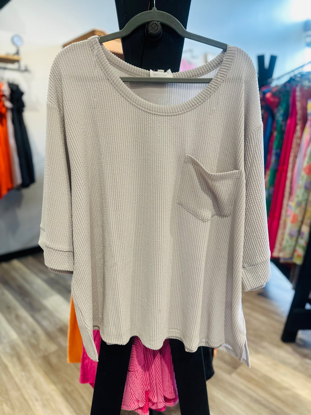 Curvy ~ Ribbed Knit Top