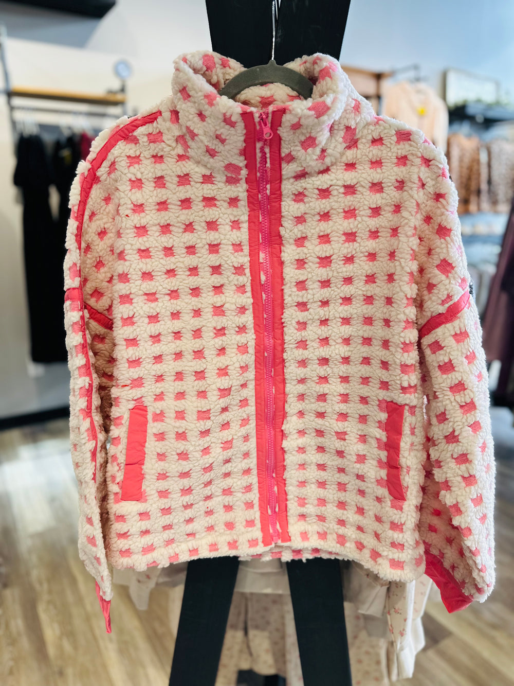 Checkered Fleece Jacket