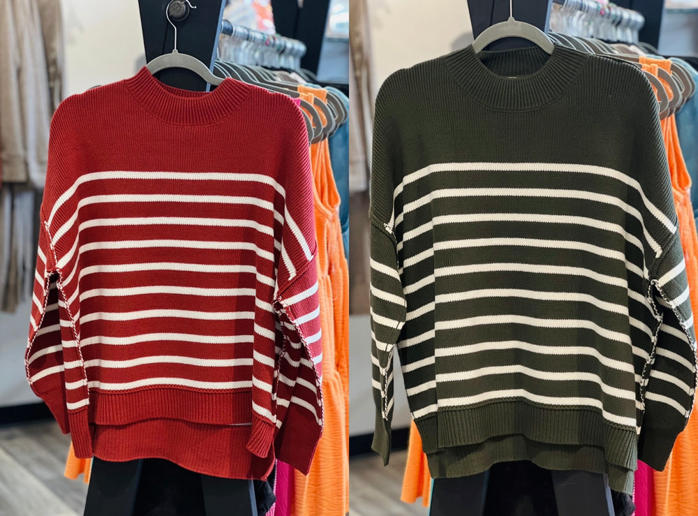 Oversized Striped Sweater
