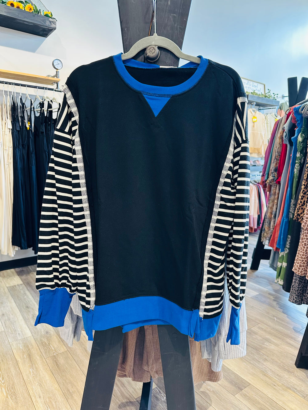 Oversized Striped Top