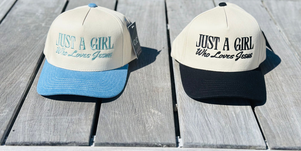 Just a Girl Who Loves Jesus Embroidered Hat