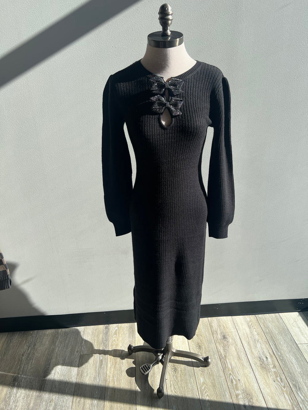 Sparkly Bow Midi Dress