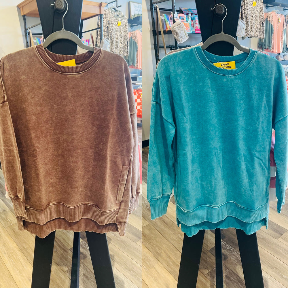 Acid Wash Sweatshirt