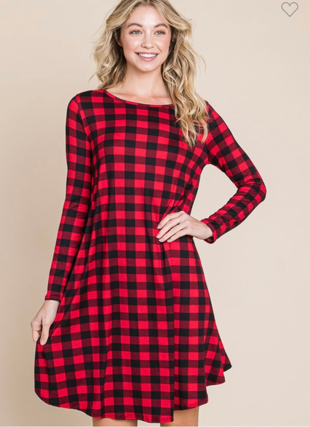 Door Buster ~ Checkered Plaid Dress