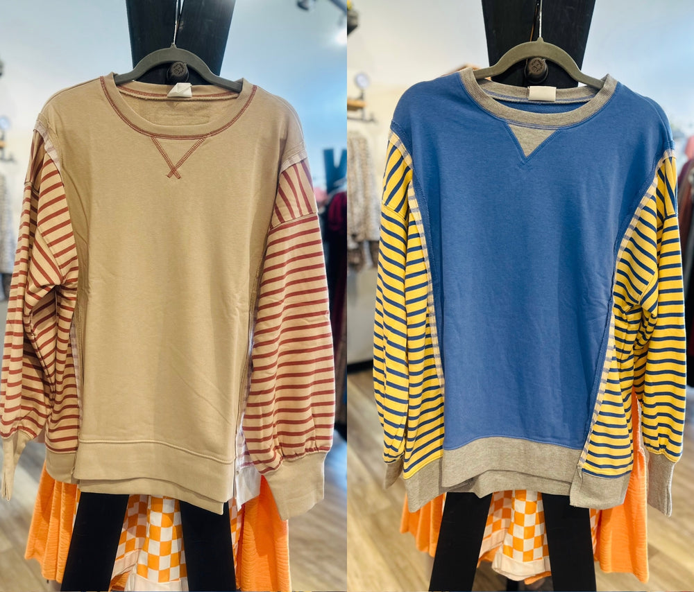 Oversized Striped Top