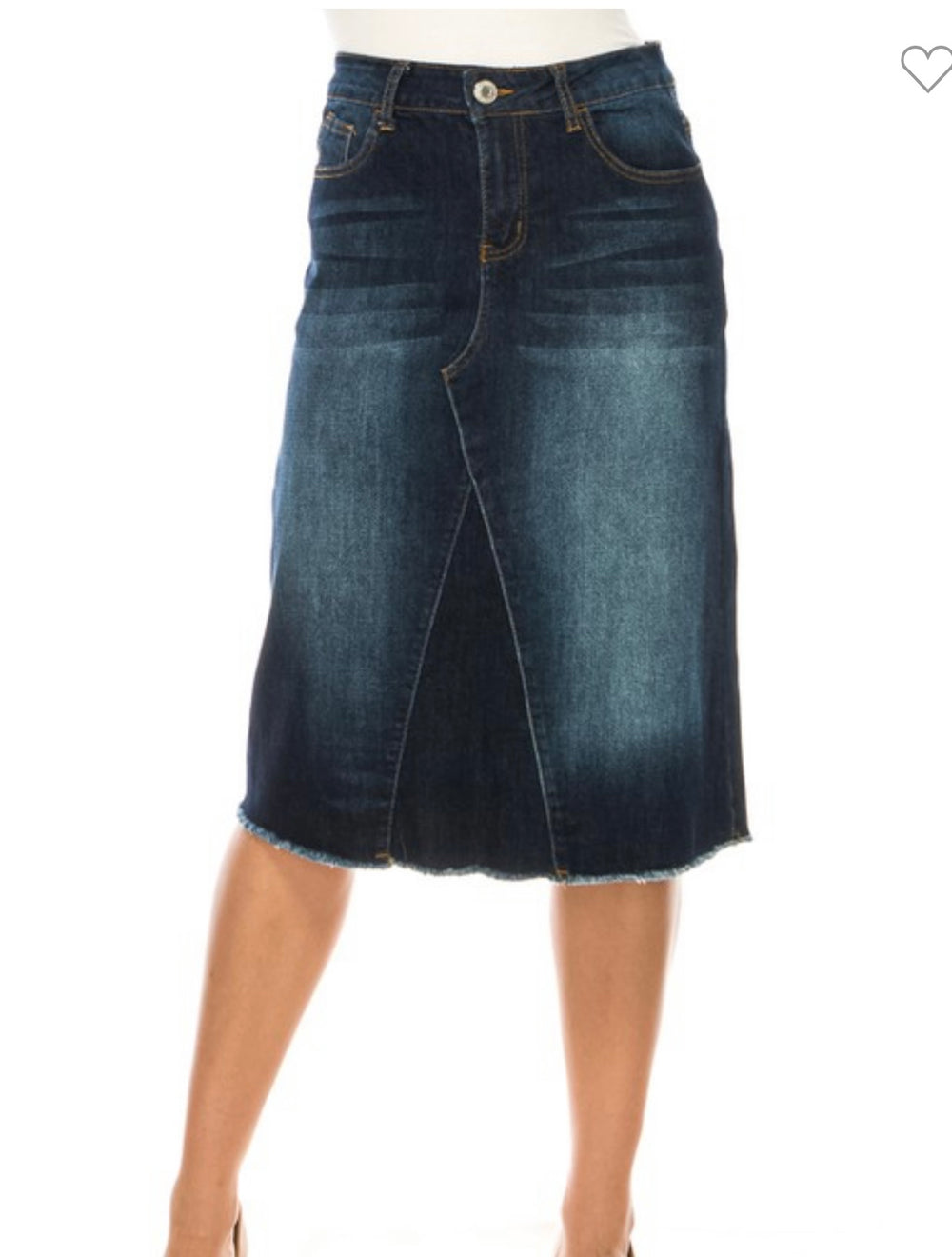 Dark Denim Skirt