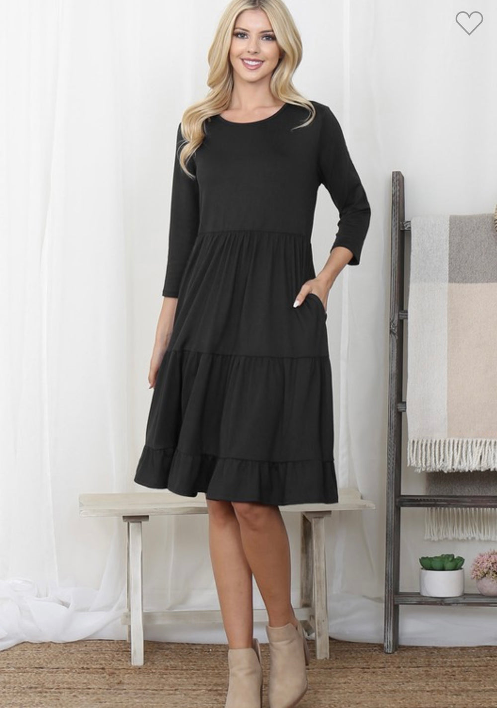 Black Tiered Dress
