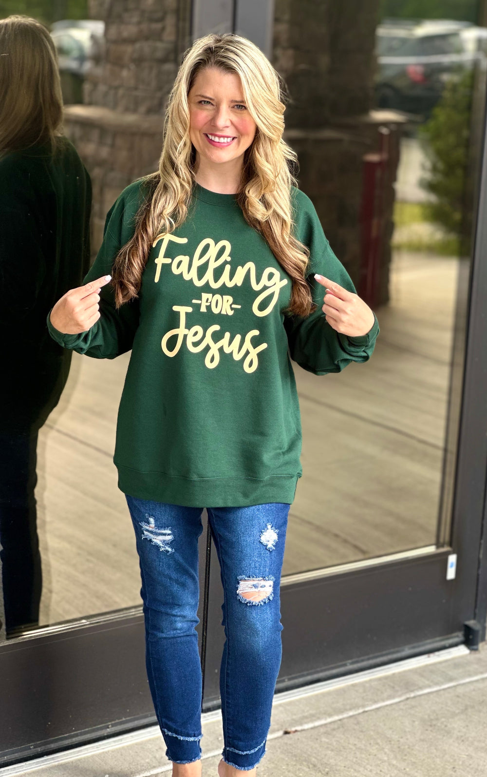 Falling for Jesus Sweatshirt