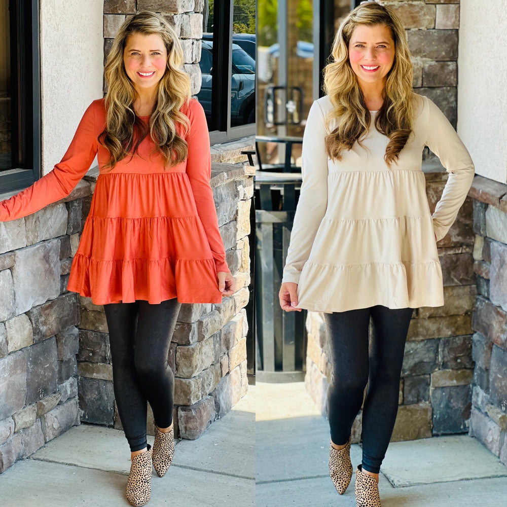 Long Sleeve Tiered Tunic