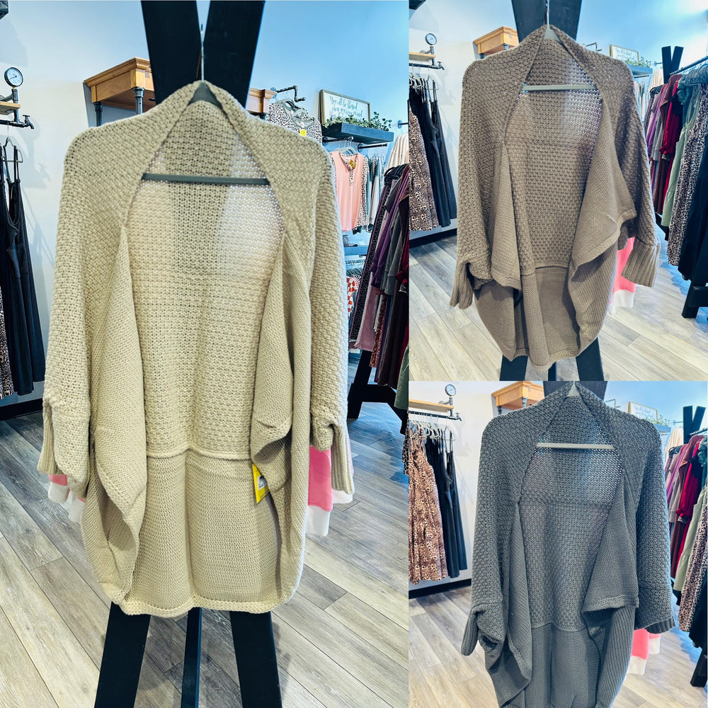 Solid Knit One Size Fits Most Cardigan