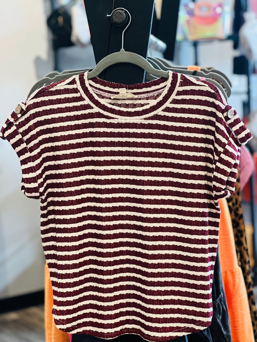 Striped Knit Top