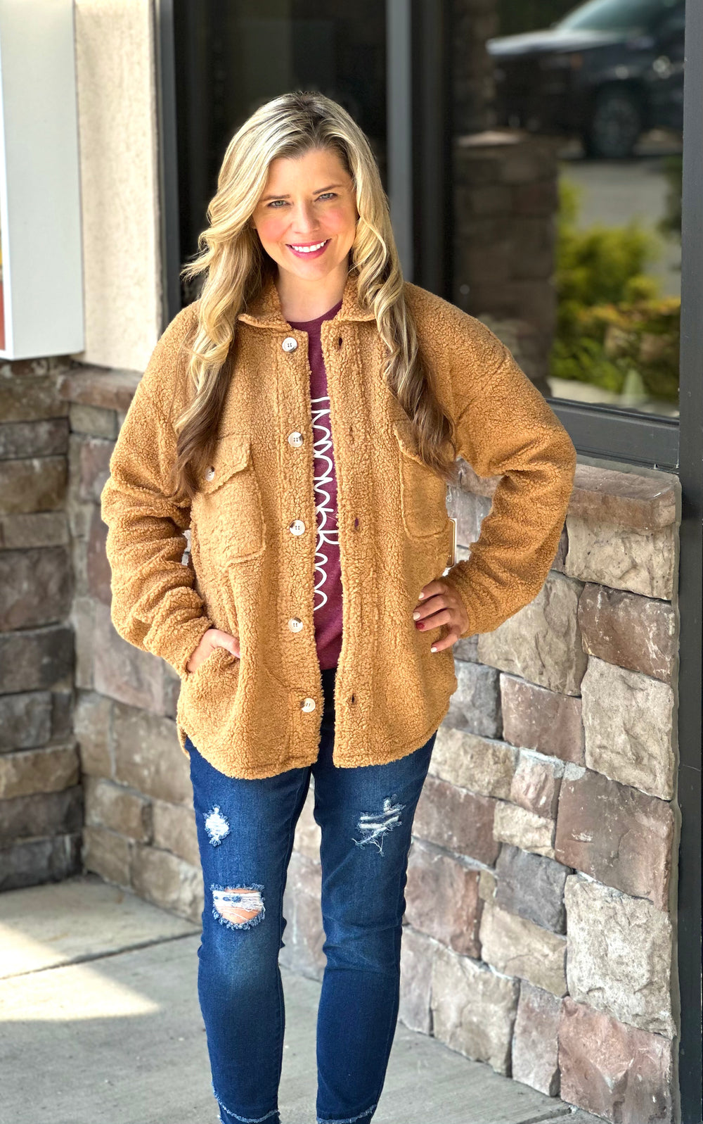 Simply Southern Fuzzy Shacket