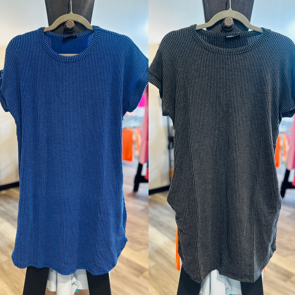 Ribbed Shift Dress