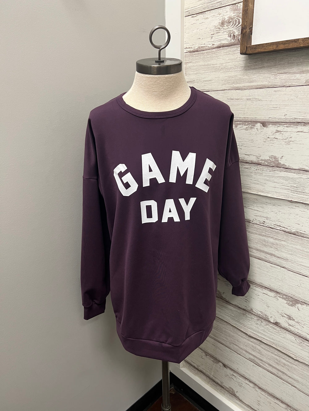 Purple Game Day Long Sleeve Top