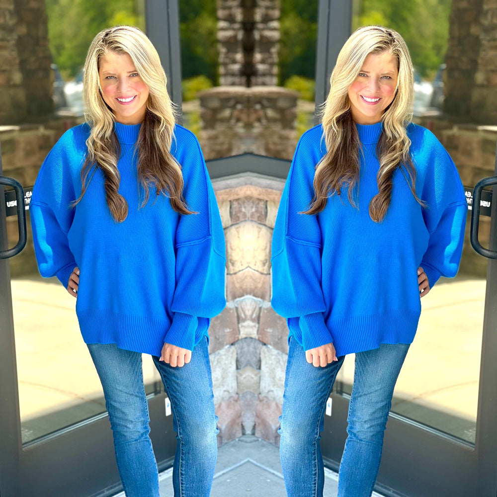 Side Slit Oversized Sweater