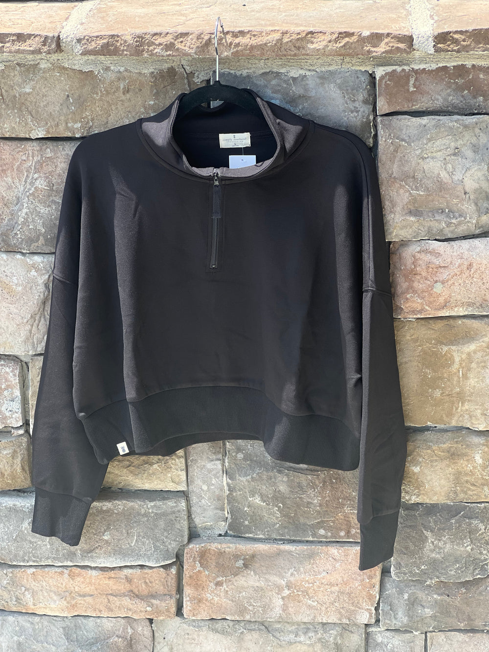 Simply Southern Quarter Zip Crop Pullover