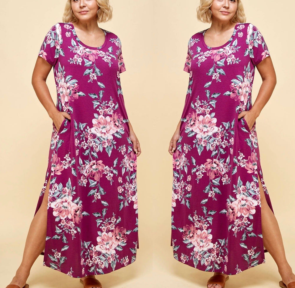 Curvy ~ Floral Maxi Dress