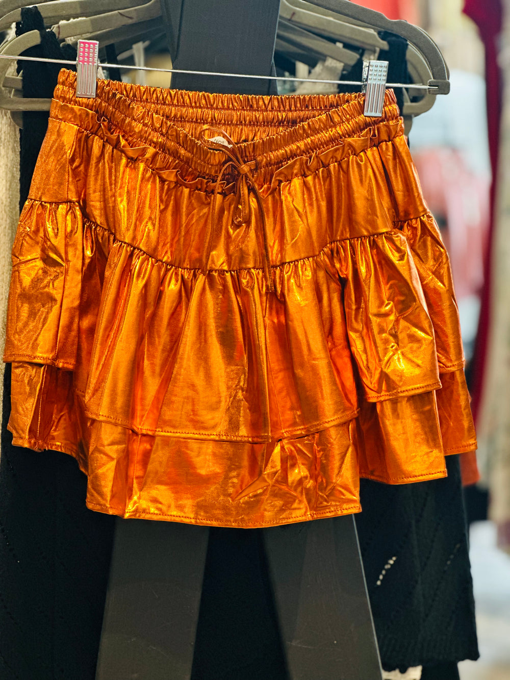 Orange High Waisted Skort