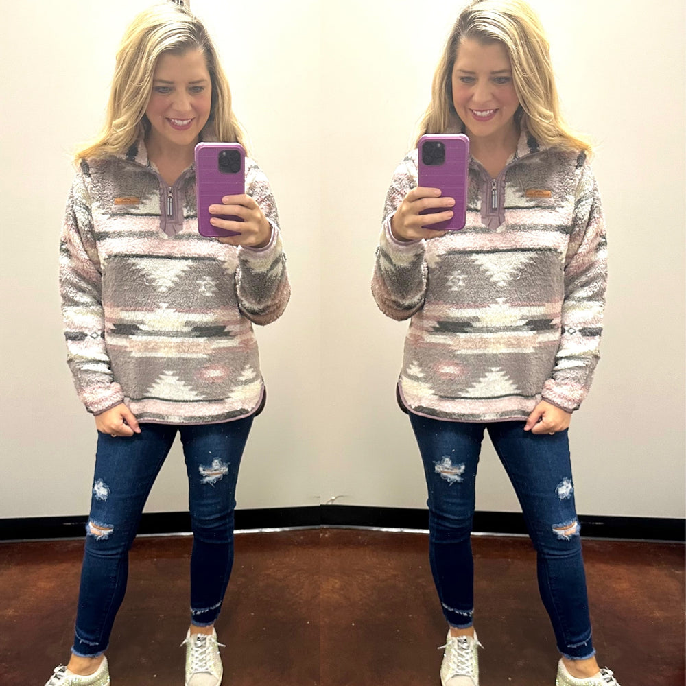 Y Pullover Aztec