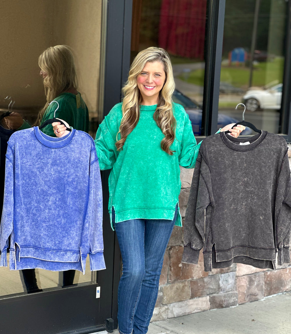 Acid Wash Sweatshirt