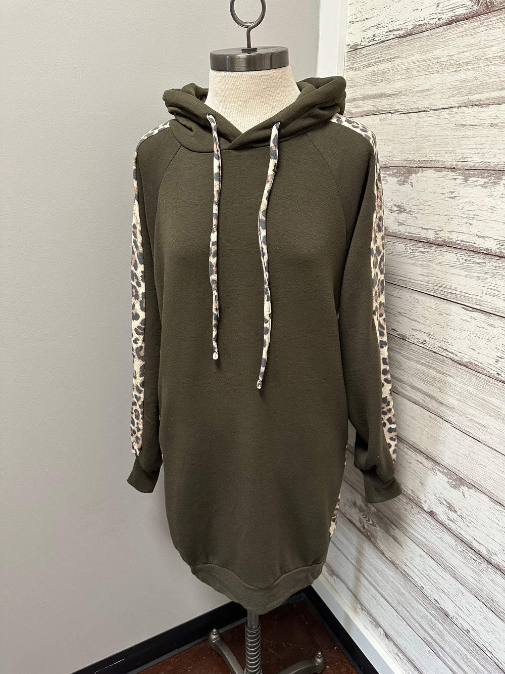 Hoodie Animal Print Tunic