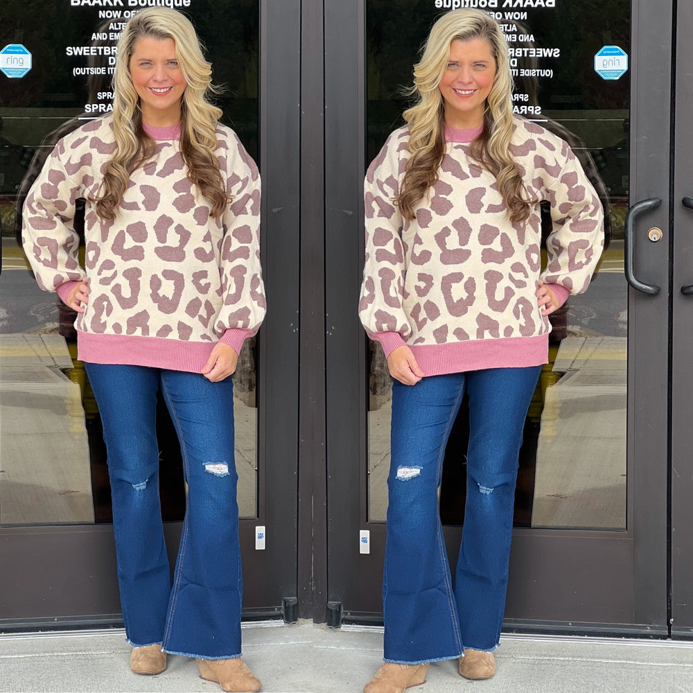 Animal Print Sweater