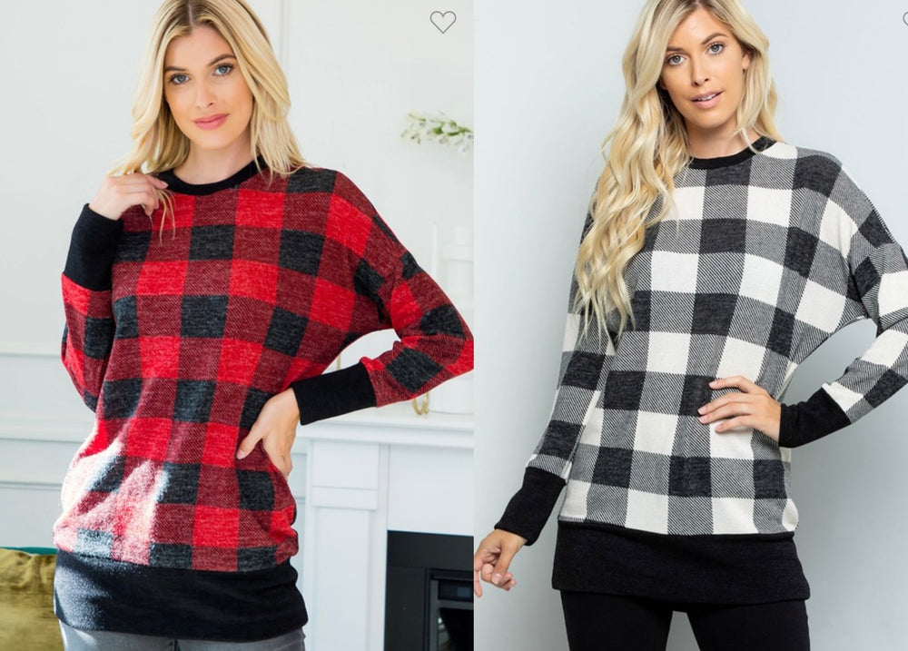 Buffalo Plaid Top