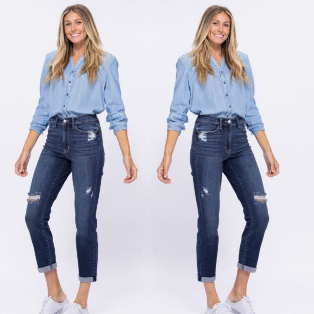Judy Blue High Rise Destroy Boyfriend Jeans