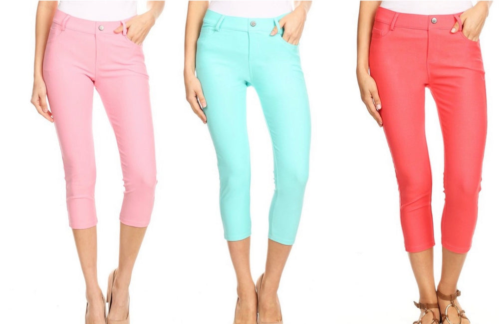 Capri Colored Jeggings