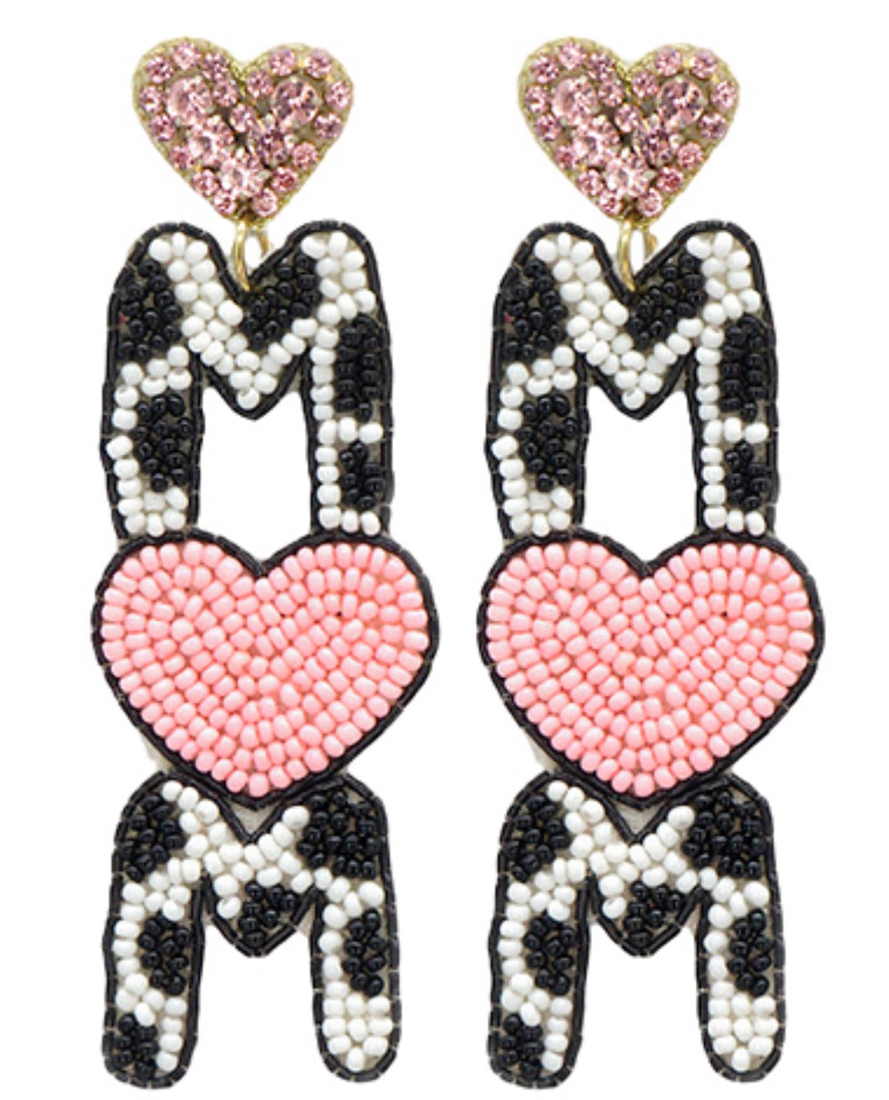 Seed Bead Mom Earrings