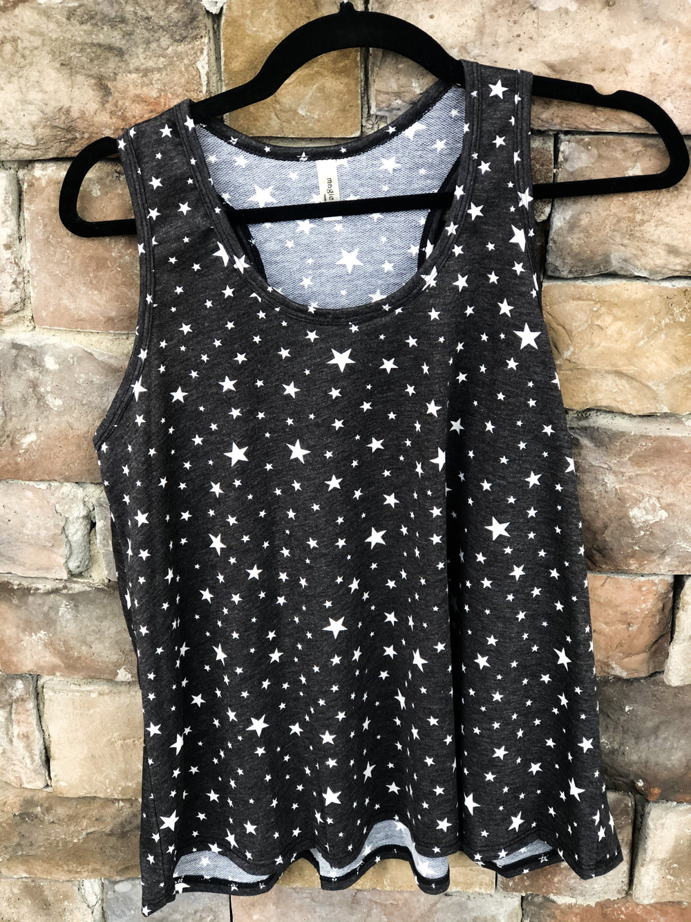 Oversized Print Star Tank