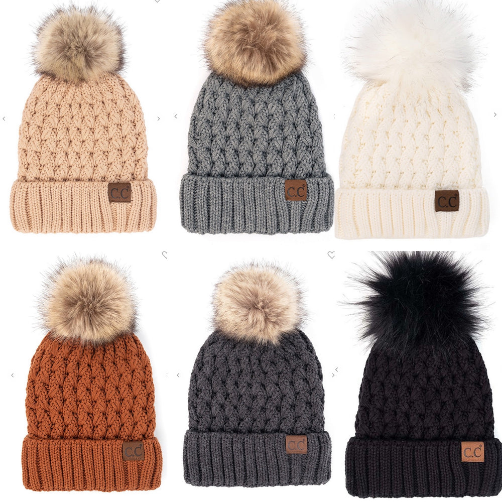 CC Lattice Stitch Beanie