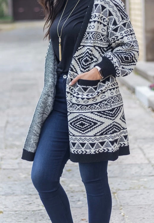 High Quality Printed Cardigan