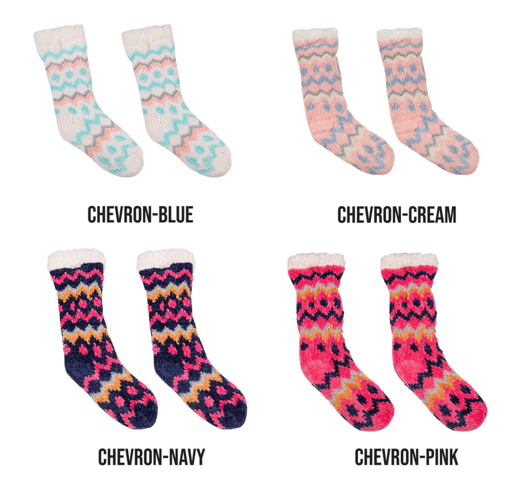 Simply Southern Chevron Camper Socks