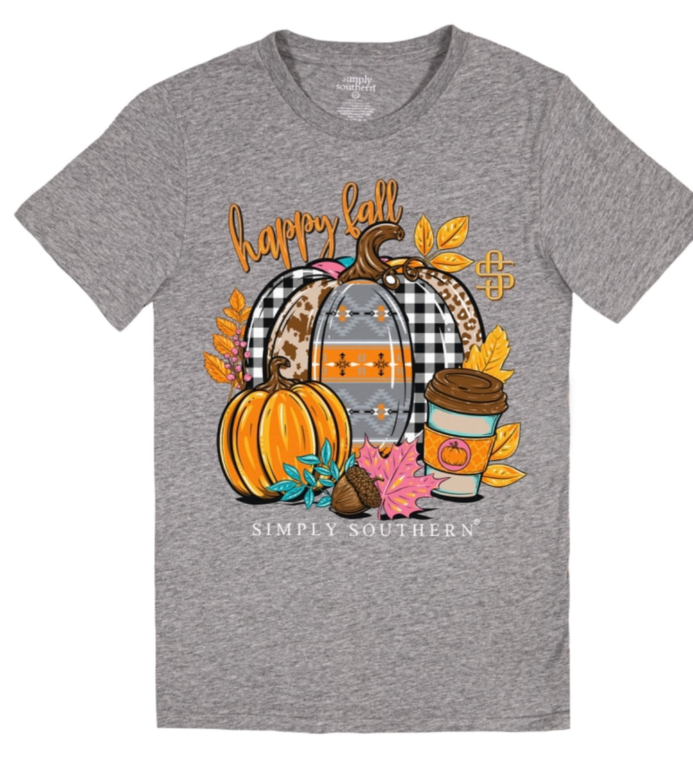 Simply Southern Happy Fall Short Sleeve