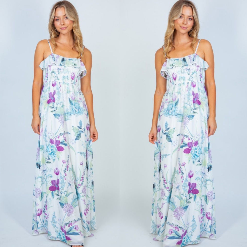 Floral Print Maxi Dress