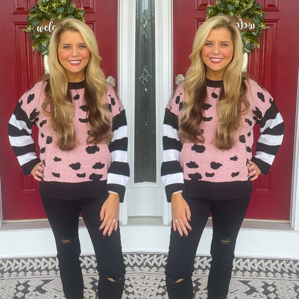 Pink Detail Sweater