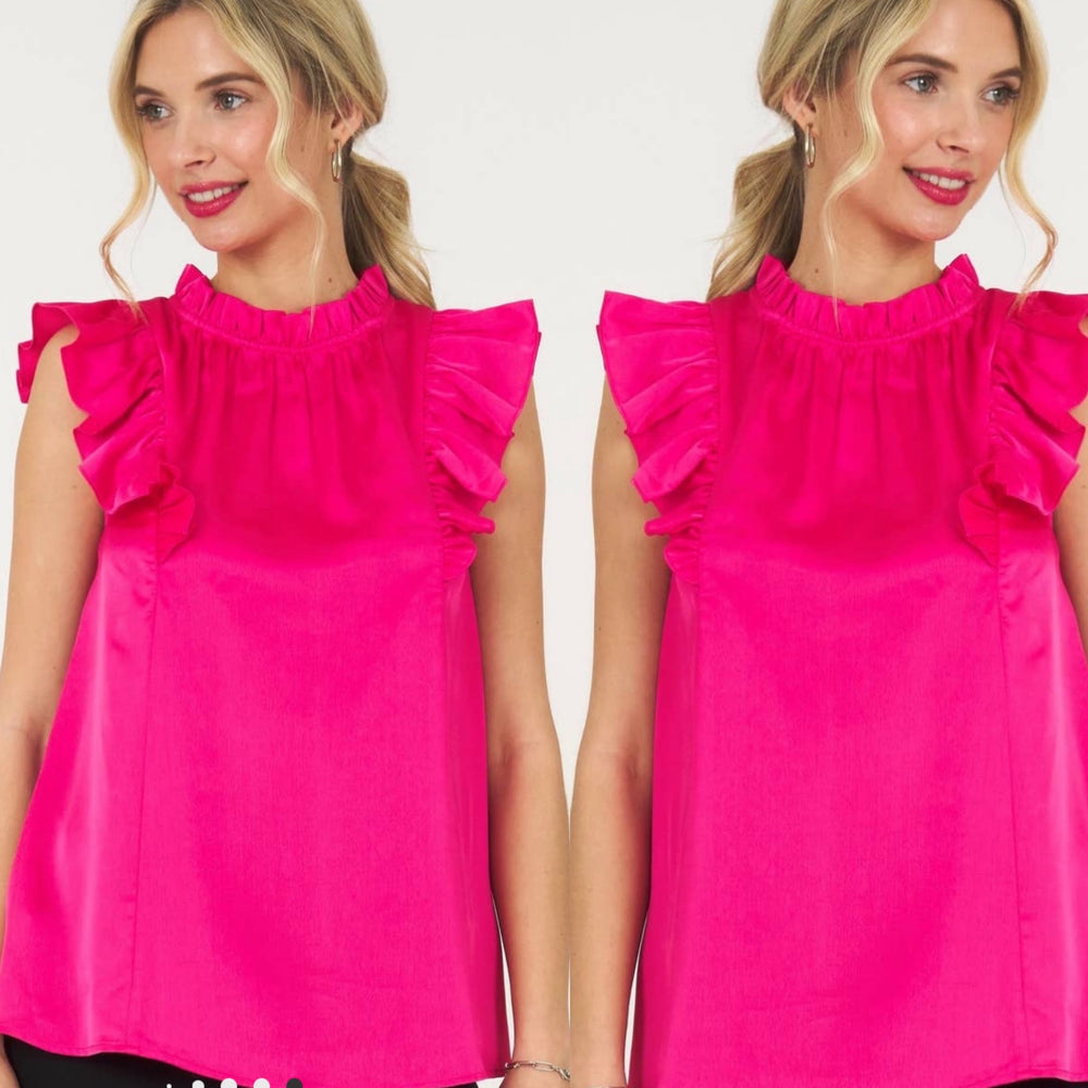 Satin Flutter Top