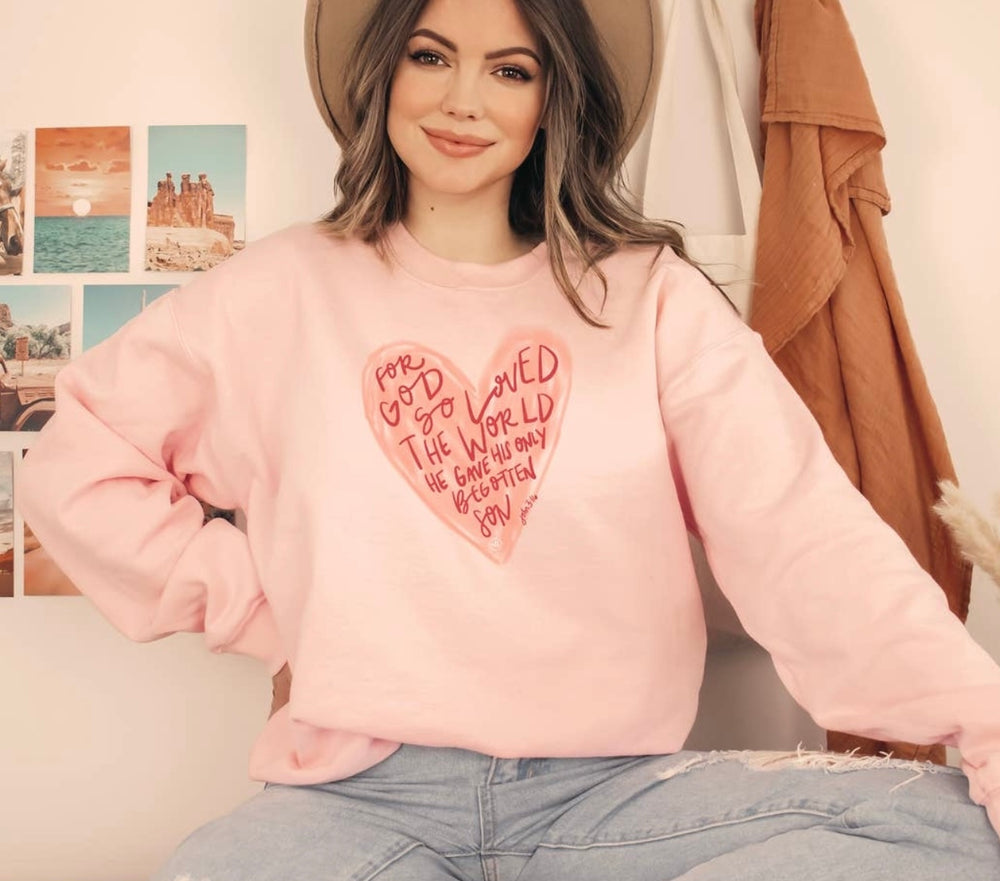 Heart John 3:16 Sweatshirt