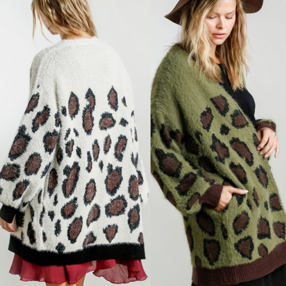 Door Buster ~ High Quality Animal Print Cardigan