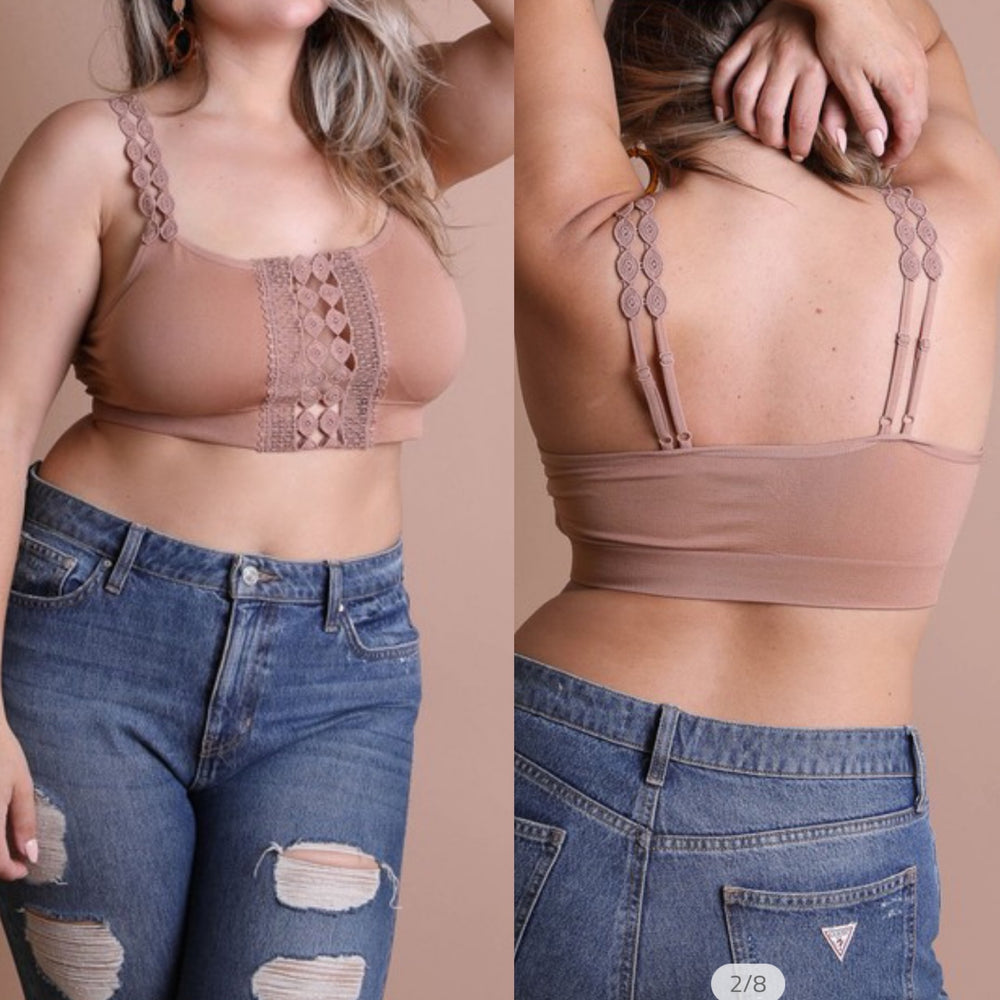Curvy ~ Boho Lace Bralette