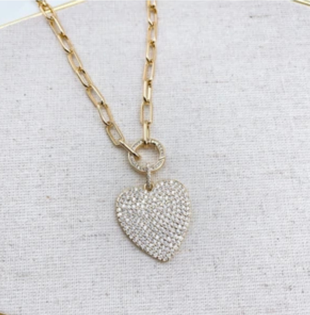 High Quality Crystal Heart Necklace