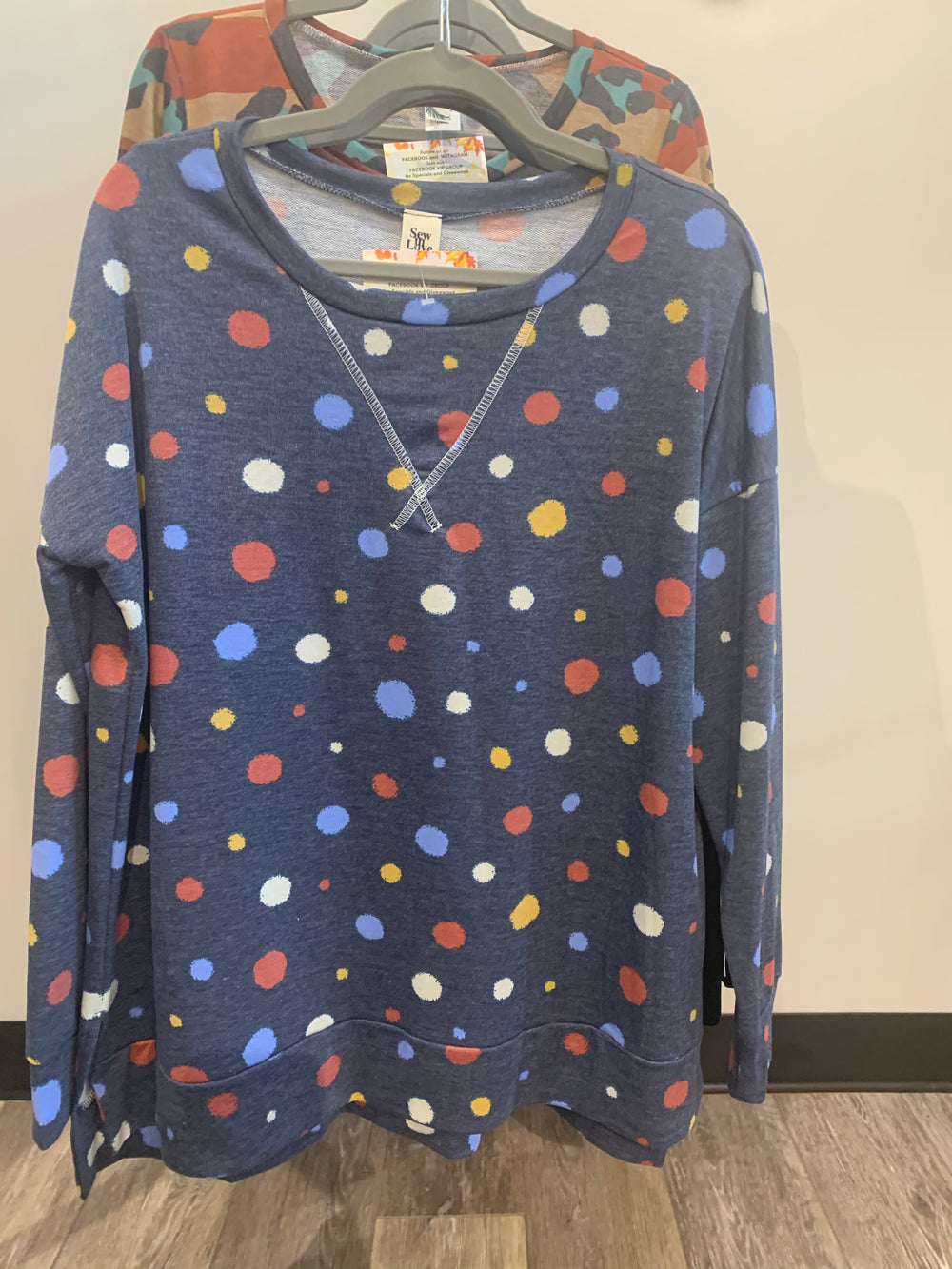 Navy Polka Dot Weekender