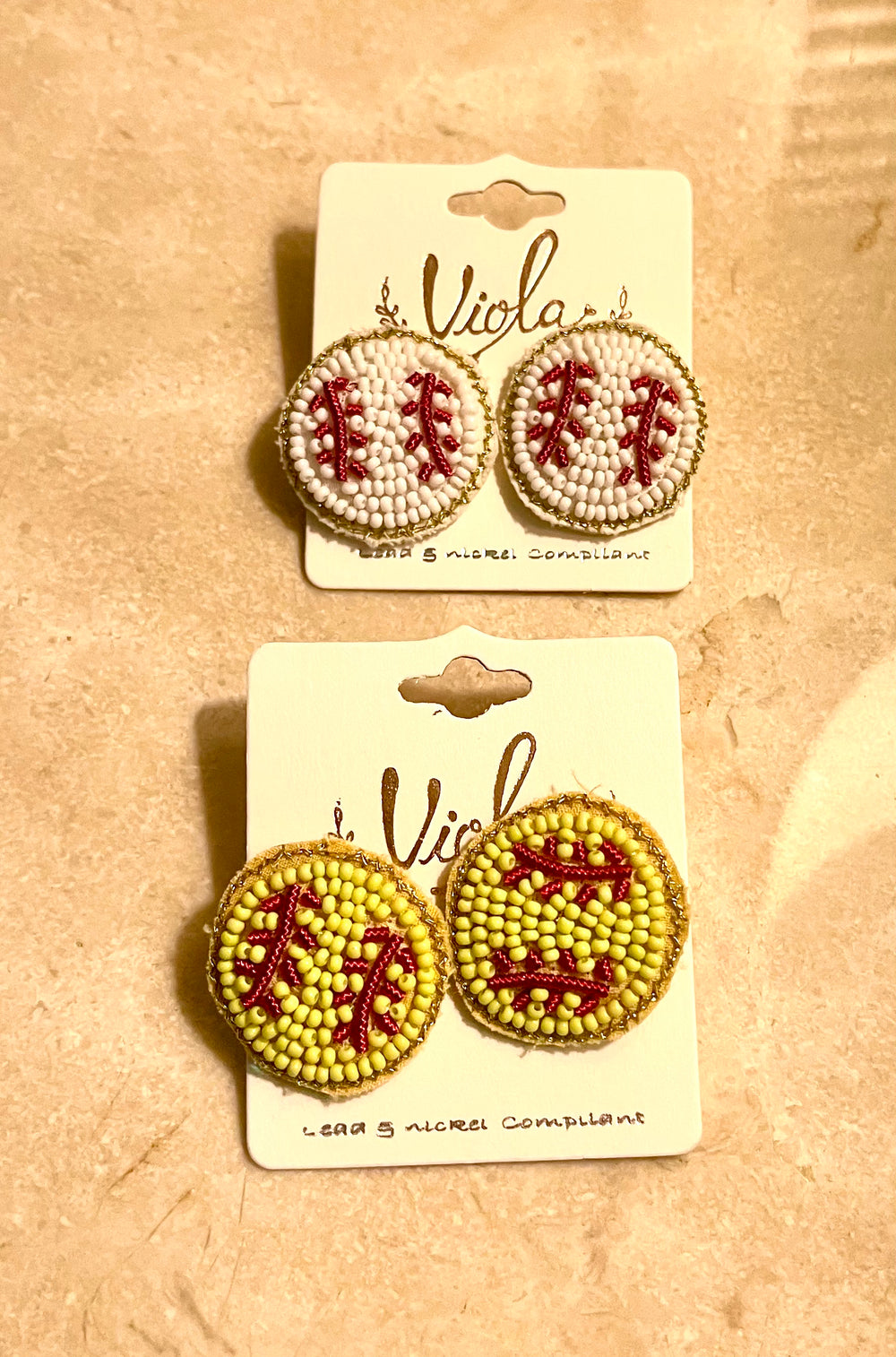 Sports Seed Bead Earrings