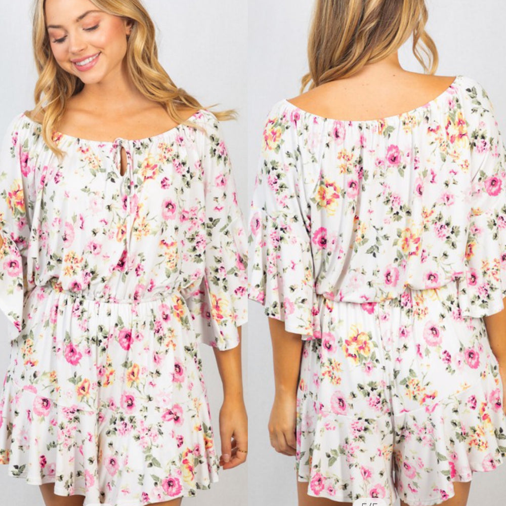 Woven Floral Romper