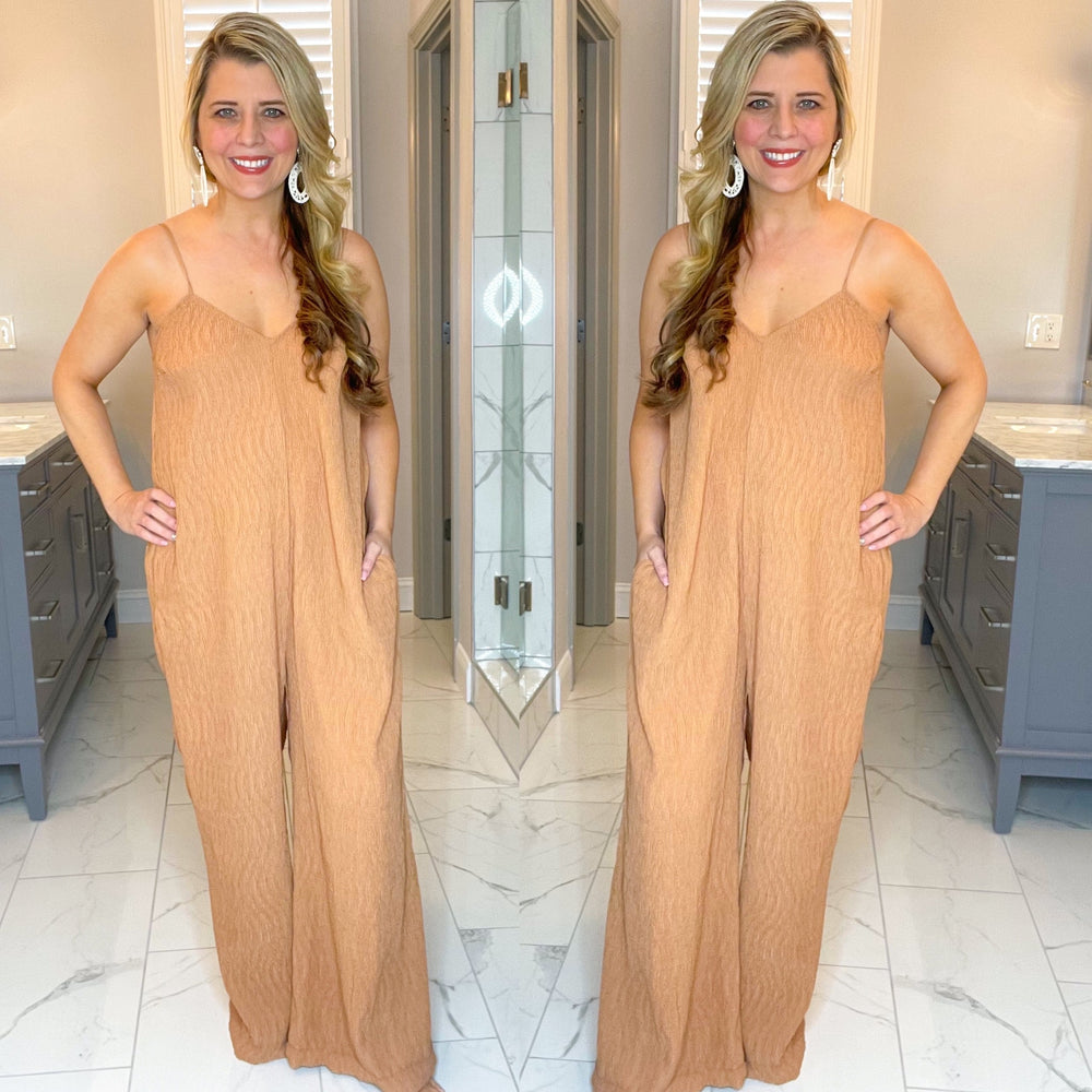 Camel Oversized Romper